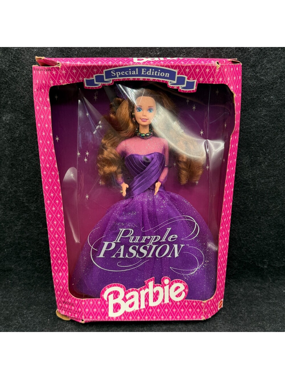 1995 PURPLE PASSION BARBIE 13555 Mattel Special Edition NRFB Red Hair